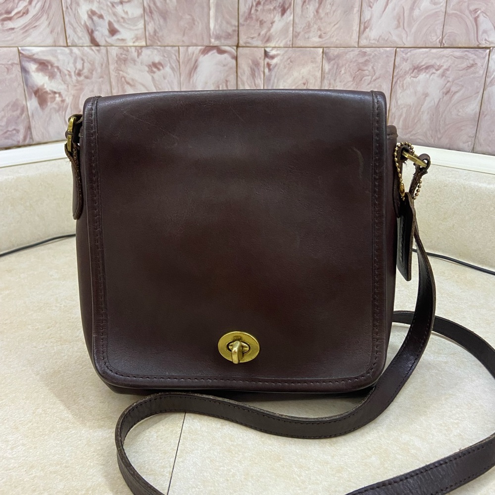 Vintage COACH Legacy Crossbody Bag No. 9076, Brown Leather